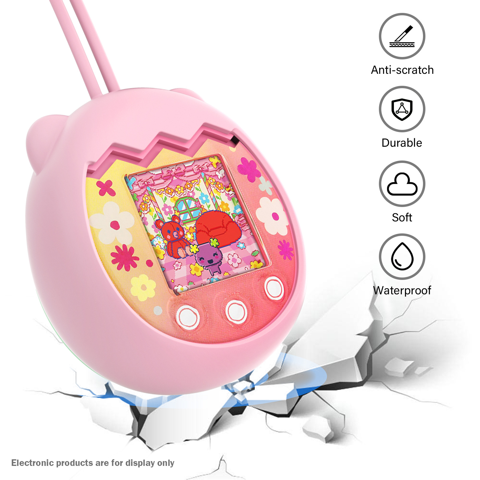 Tamagotchi Electronic Pet Virtual - Virtuelle elektronische Haustierschutzhülle für Spielautomaten, Schutzhülle