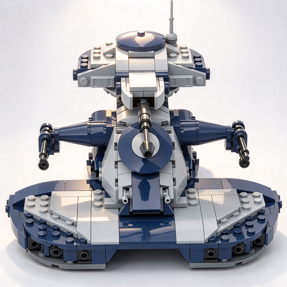 Lego Compatible Military Tank - MOC Klassisches Star Movie Zubehör Militärischer