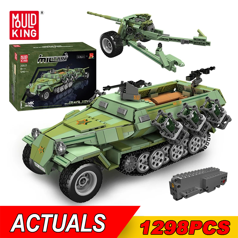 Lego Compatible Military Tank - Schimmel König 20027 militärische Fernbedienung Panzer