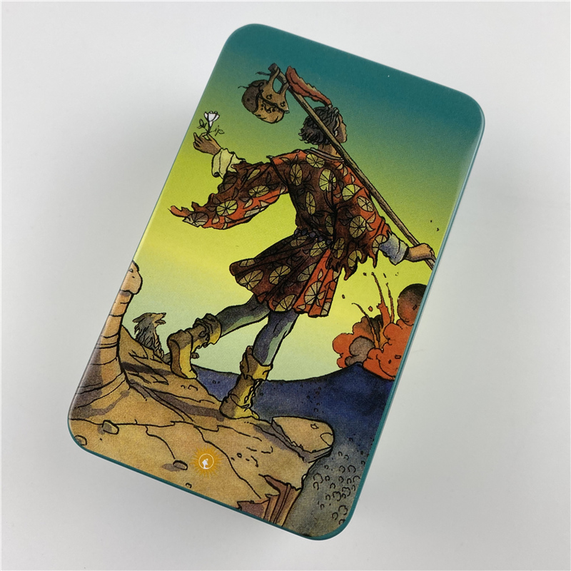 Metal Box Gilded Edition Back  – Tarot Cards Deck With Guidebook Bewertung und Preis